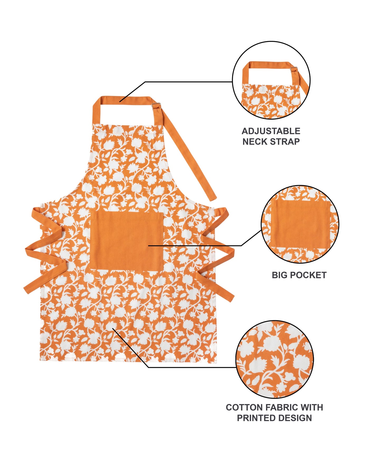 Bold Bloom kitchen linen set | 4 pc
