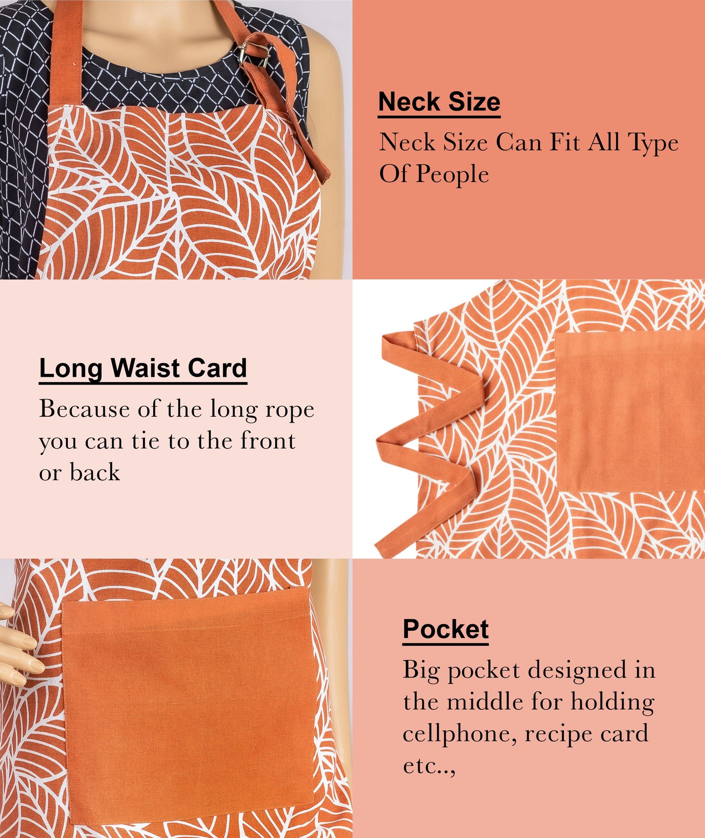 Terracotta Leaf Apron