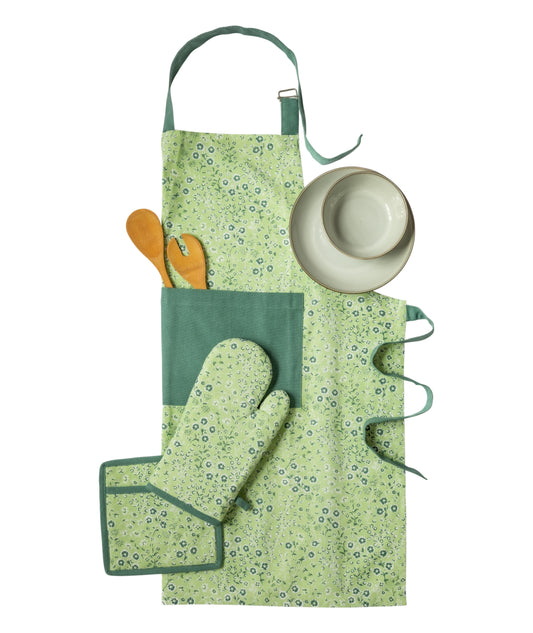 Classic floral kitchen linen set | 4 pc