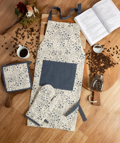 Classic floral kitchen linen set | 4 pc