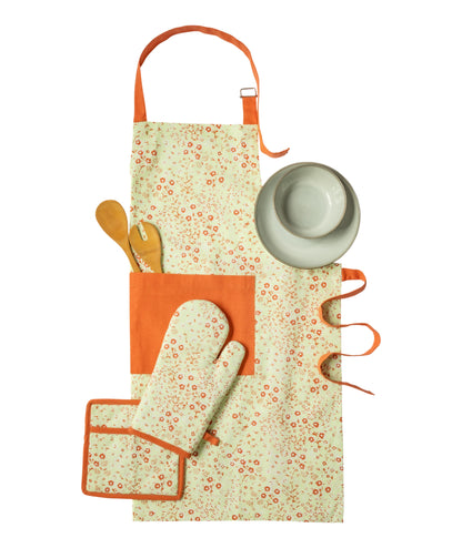 Classic floral kitchen linen set | 4 pc
