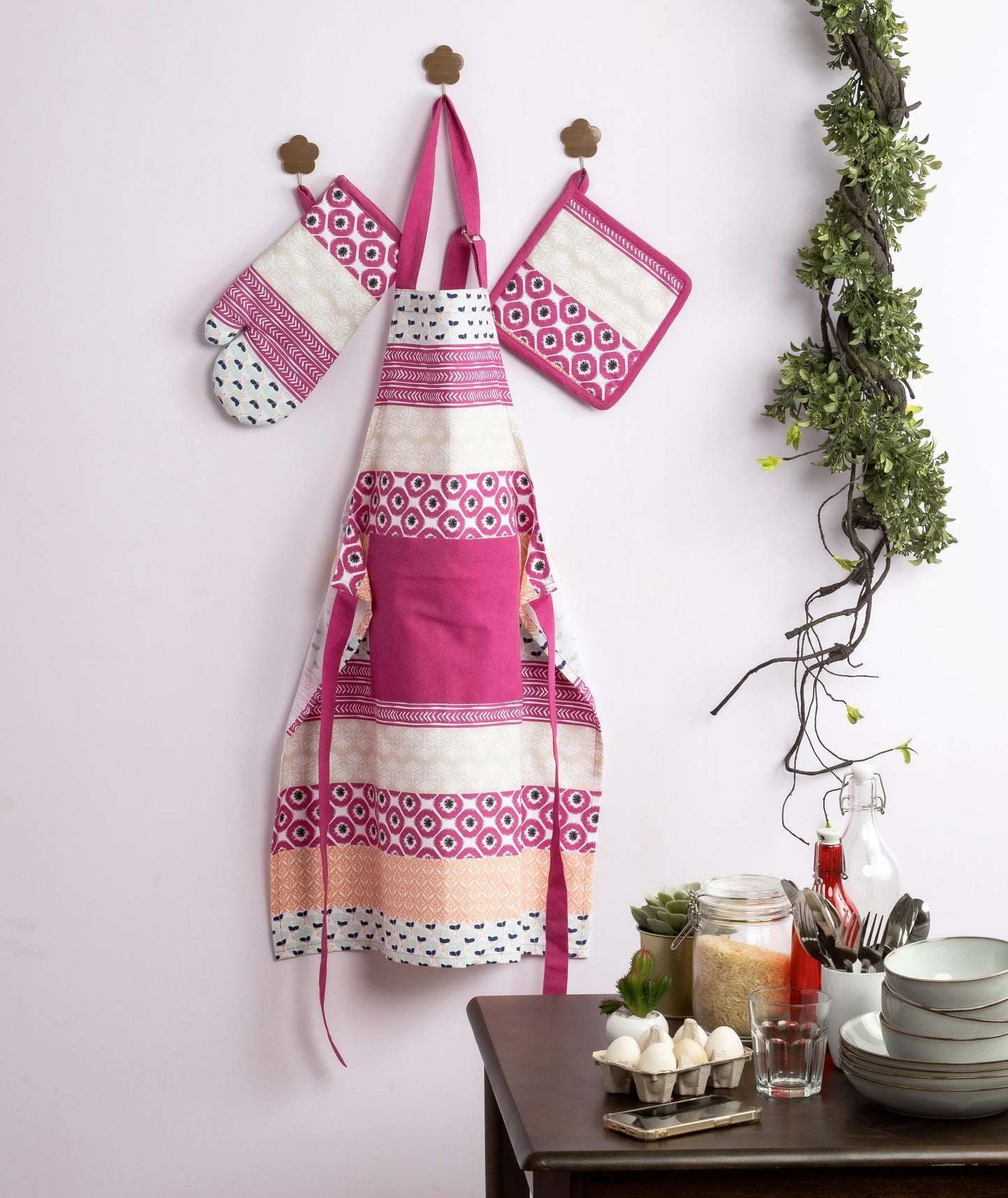 Artisan fusion kitchen linen set | 4 pc