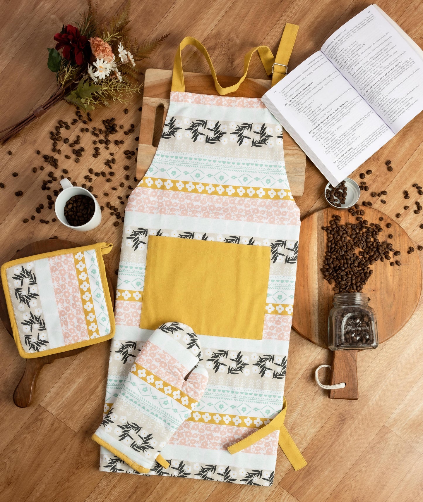 Sunwoven kitchen linen set | 4 pc