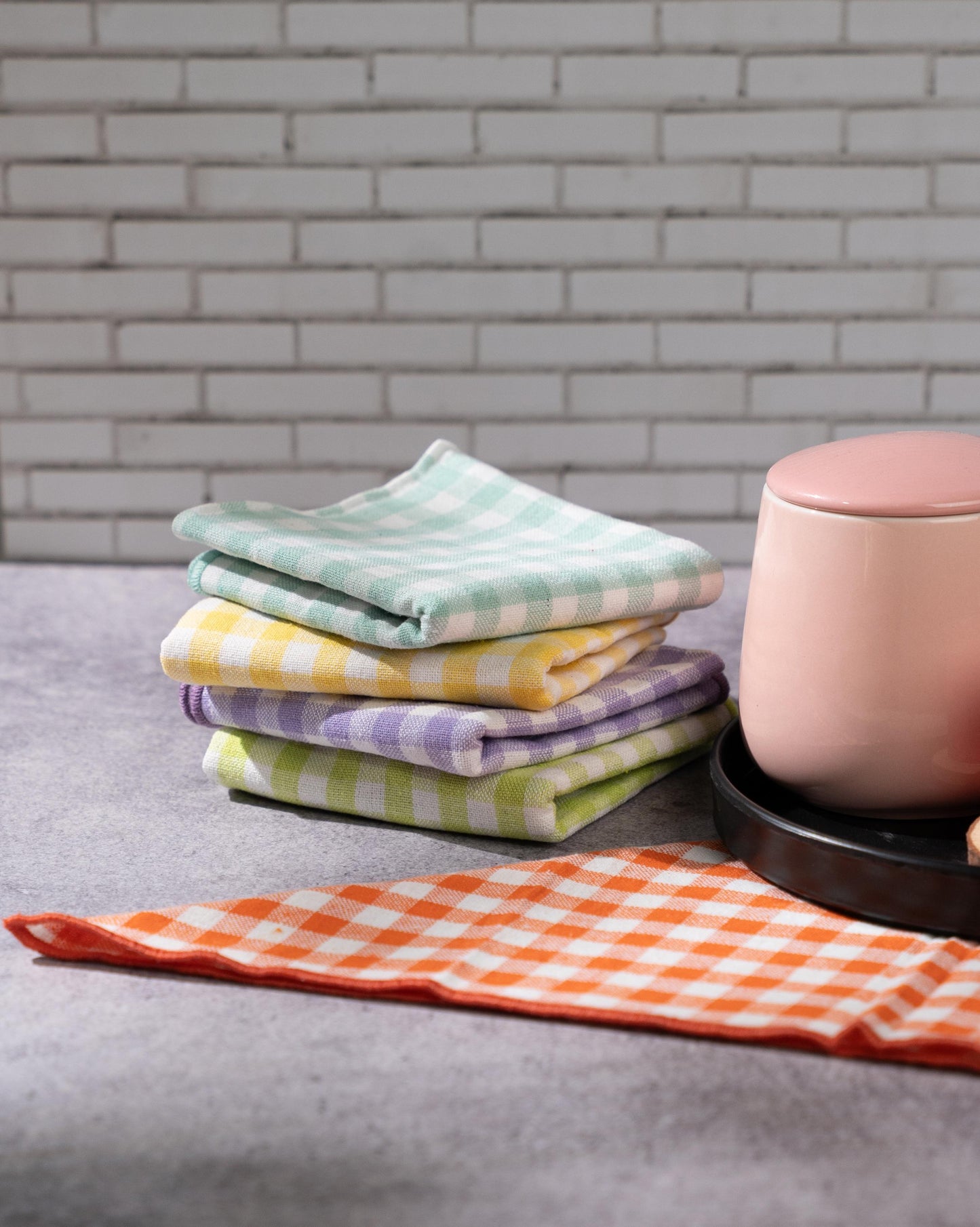 Crayon Gingham napkin set | 5 pcs