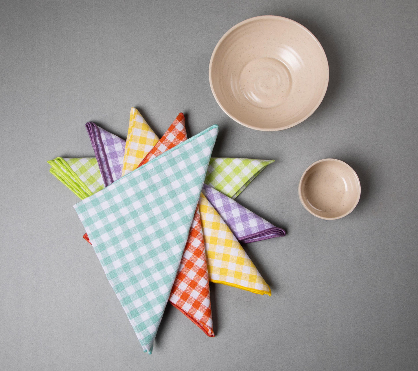 Crayon Gingham napkin set | 5 pcs