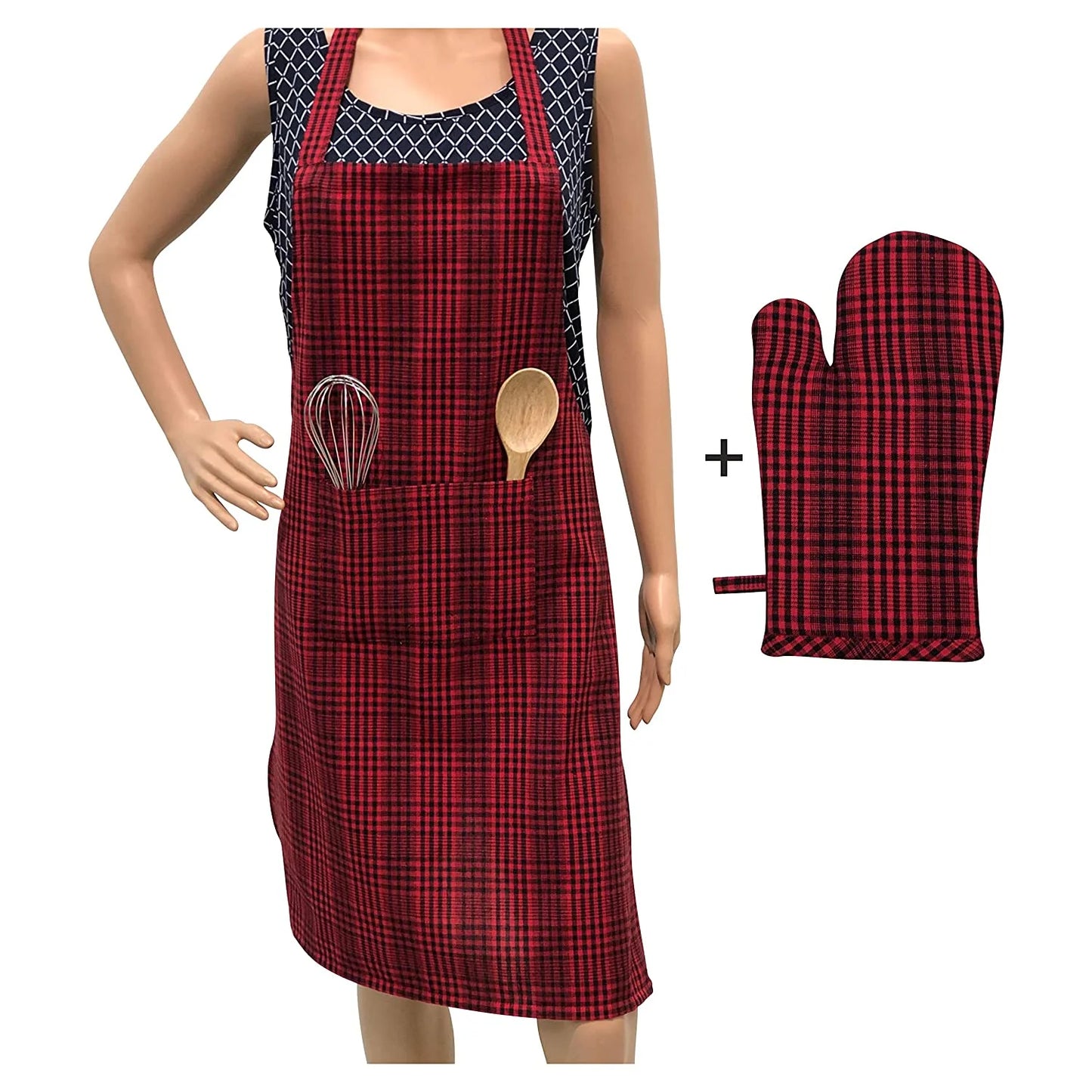 Red pin stripe set