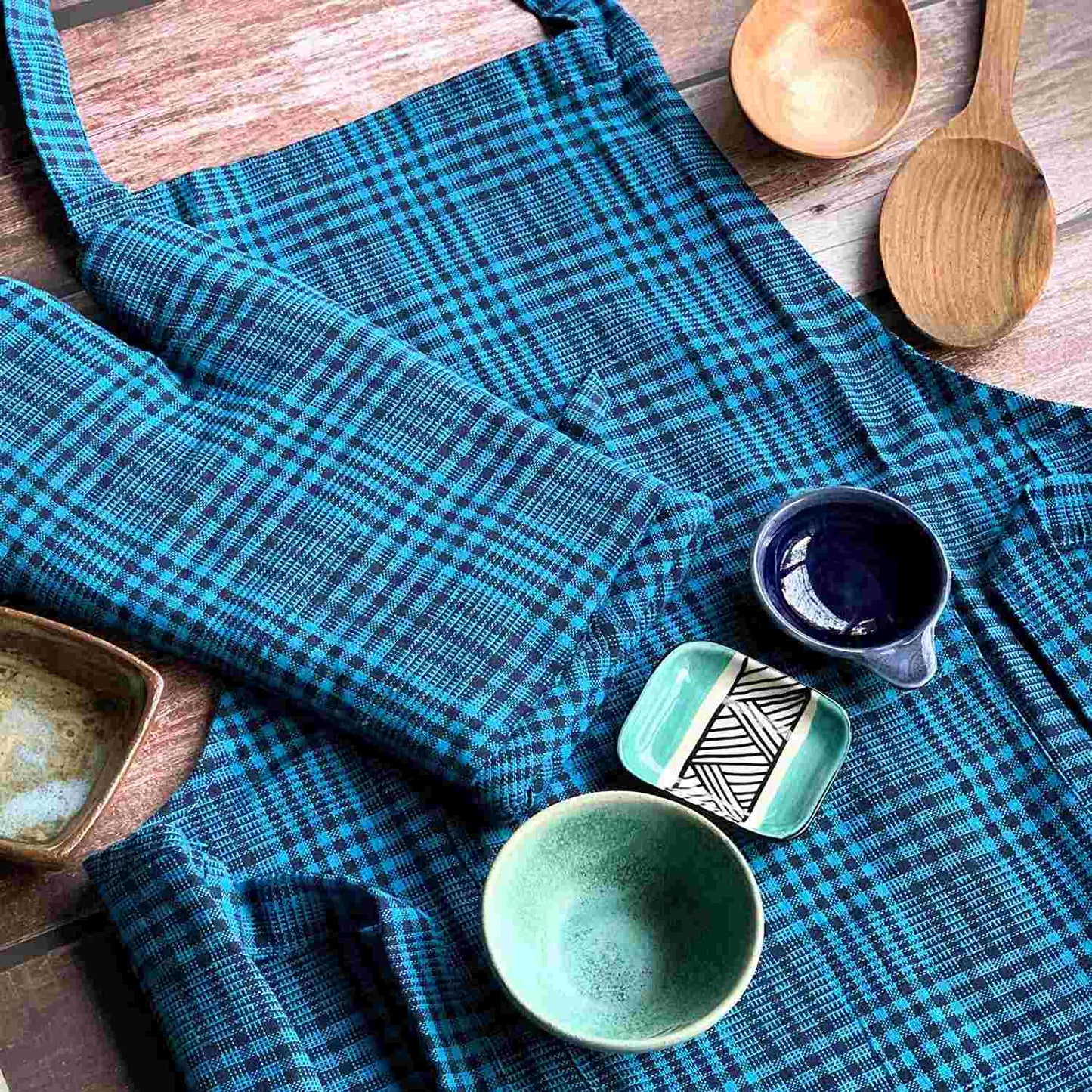 Blue pin stripe set