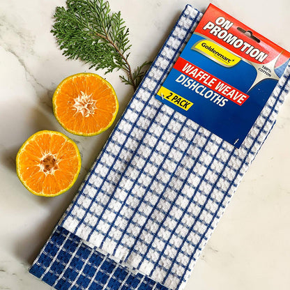 Blue&Red waffle kitchen towels (pack of 12)