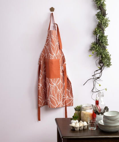 Terracotta Leaf Apron