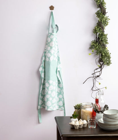 Mint Floral Apron