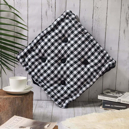 Classic gingham floor cushion